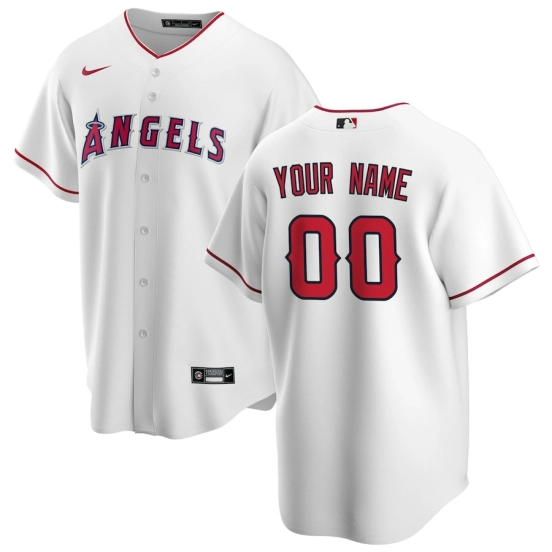 Men's White Home 2020 Custom Team Jersey