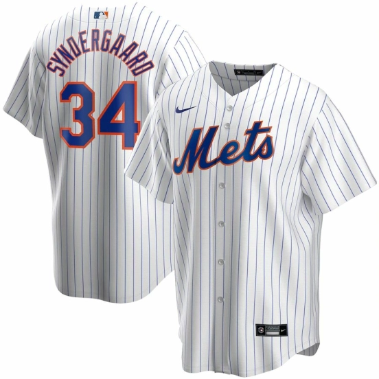 Men's Noah Syndergaard White Home 2020 Player Team Jersey