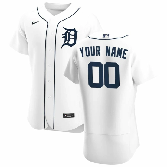 Men's White 2020 Home Authentic Custom Team Jersey