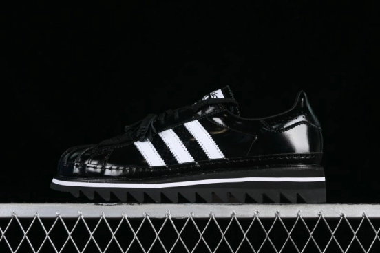 Adidas Superstar Clot IH5953 Preppy Style Shell Toe Sneakers with Perforated Leather - IH5953