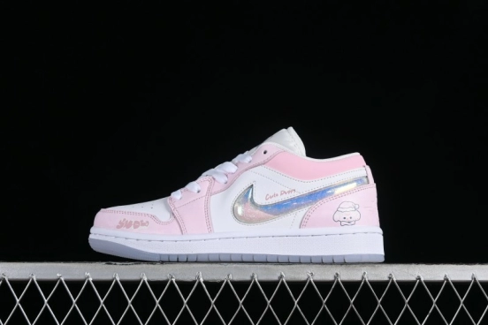 Nike Air Jordan 1 Low Custom Culture Casual Sneakers - FQ9112-100