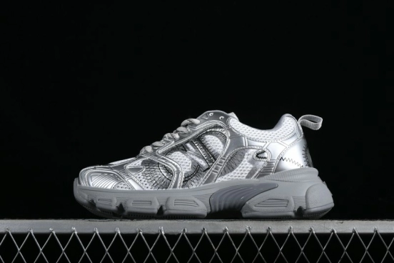 Dior Chrono Round Toe Lace-Up Lifestyle Casual Running Sneakers - 59K GREY