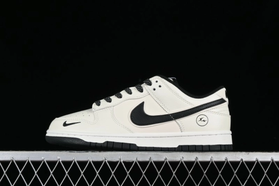 Nike SB Dunk Low Lightning Collaboration Off-White Black Starry Sky Anniversary High-End Custom Low-Top Casual Skate Shoes - XD1688-015