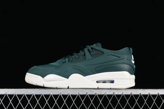 Nike Air Jordan 4 Remastered Military Green Retro Sneakers - FQ7940-300
