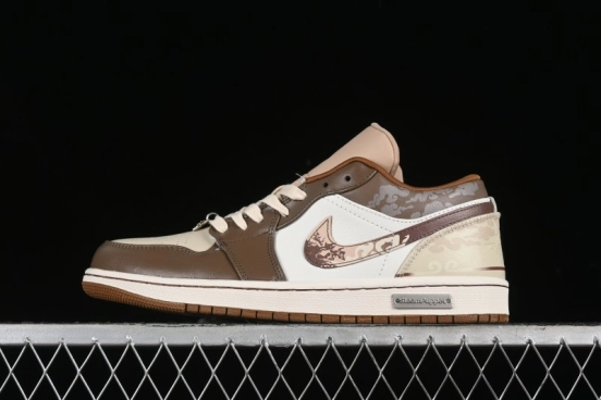 Nike Air Jordan 1 Low AJ1 Black Myth Wukong - Dark Monkey King Low Top Casual Sneakers - HF5753-221