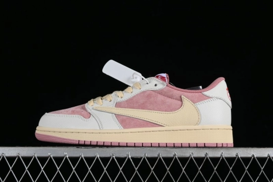 Nike Travis Scott x Air Jordan 1 Low OG AJ1 Reverse Swoosh Sneakers - DM7866-600
