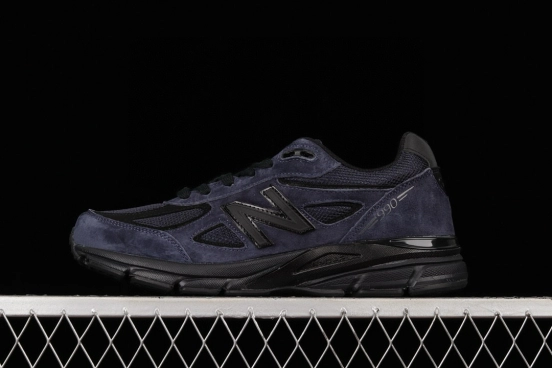 New Balance JJJJound x 990V4 Retro Running Sneakers with Suede and Mesh Upper - M990JJ4
