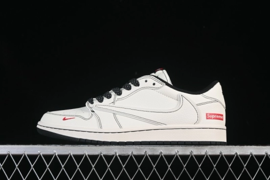 Nike Travis Scott x Fragment Design x Air Jordan 1 Low OG SP AJ1 Low Top Casual Sneakers - HH7518-089