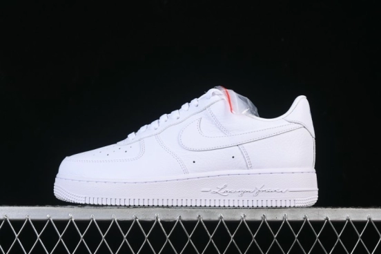 Nike Air Force 1 '07 Low Retro Basketball Sneakers with Full-Grain Leather Upper - CZ8065-100