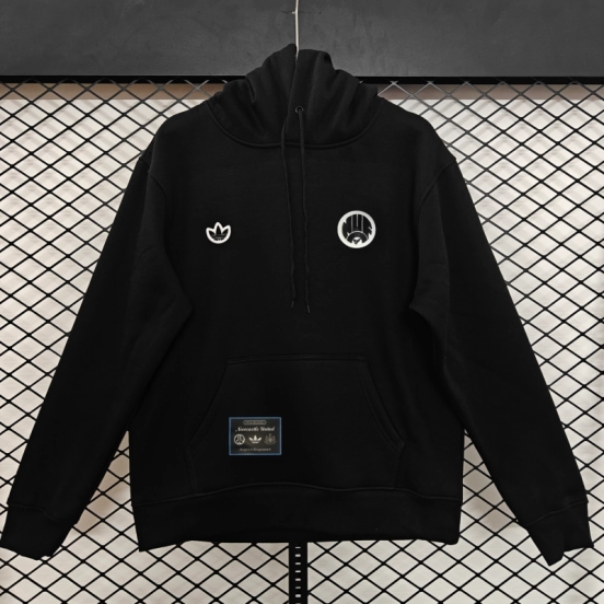 25/26 Adidas x Newcastle United Retro Embroidered Logo Hoodie 9 Colors