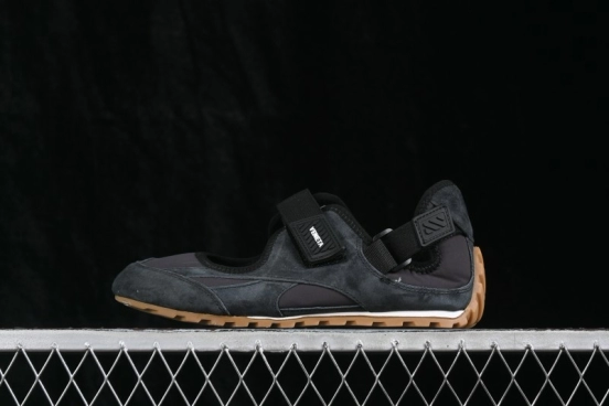 Bottega Veneta Orbit Flash Suede Round-Toe Mary Jane Low-Top Lifestyle Sneakers - AJE5