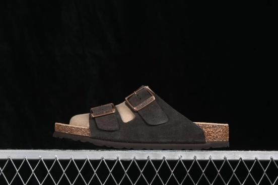 Birkenstock Sandals with Soft Lambswool Insole and Cork-Latex Midsole - 0552801