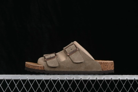 Birkenstock Arizona Soft Footbed Sandals with Sheepskin Lining and Cork-Latex Sole - 0951301