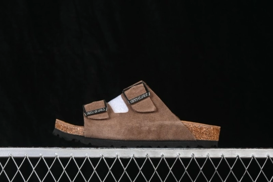 Birkenstock Sheepskin-Lined Suede Sandals with Cushioned Soft Cork Midsole - 1009527