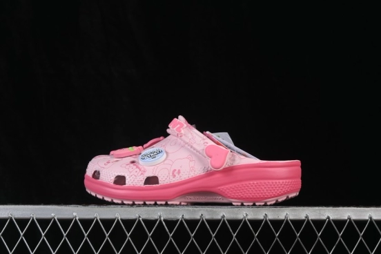 Zanmang Loopy x Crocs Classic Clog EVA Casual Clog with Fun Character Design - Pink Ruby