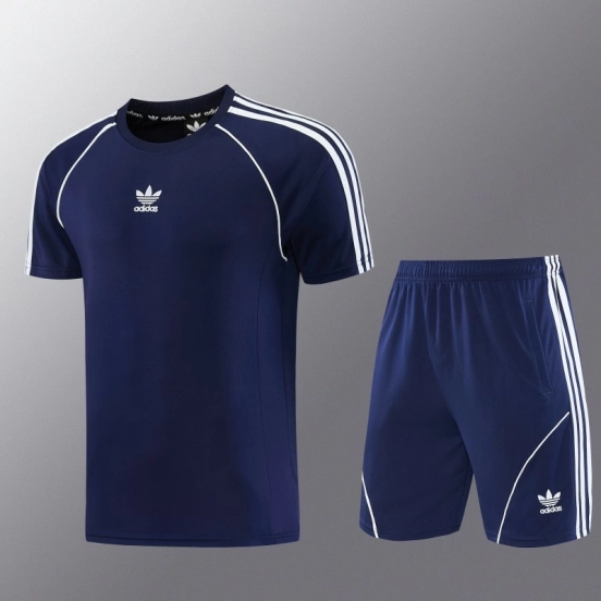 26/27 Adidas AD15 Royal Blue Short Sleeve+Soccer Shorts