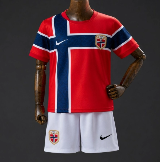 2026 Kids Norway Home Kit Jersey Size 16-28