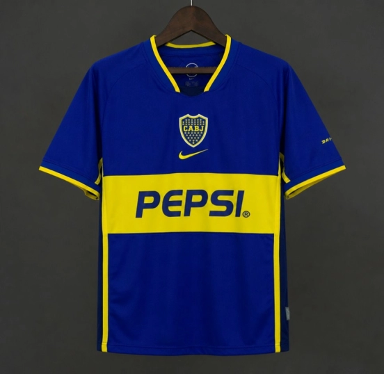 02/03 Retro Boca Juniors Home Jersey