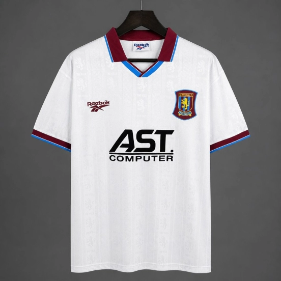 Retro 95/96  Aston Villa White Away Jersey