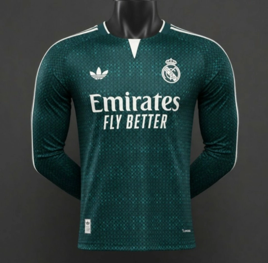 Player Version 26/27 Real Madrid  Long Sleeve Away Jersey