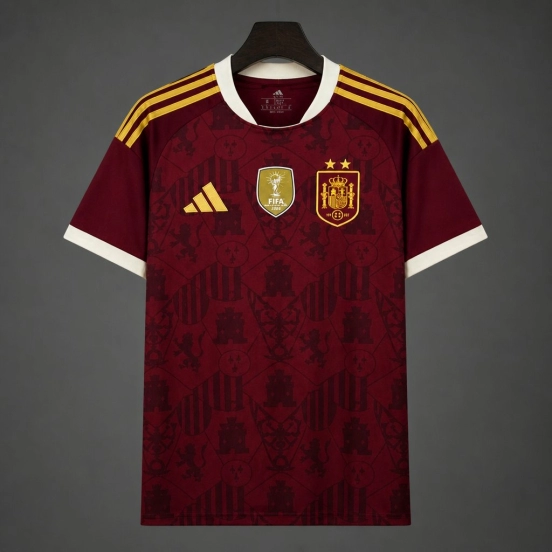 2026 Spain World Cup Champions Maroon  Jersey