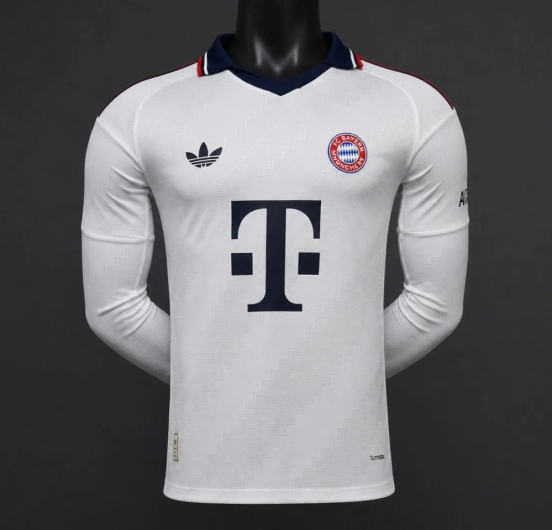 Player Version 26/27 Bayern Munich Away White Long Sleeve Jersey