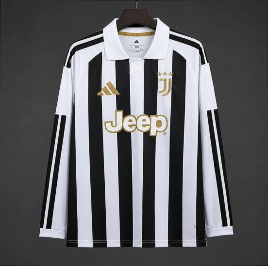 26/27 Juventus Home Long Sleeve Jersey