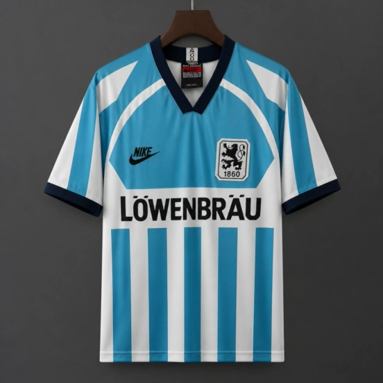 Retro 1996/97 TSV 1860 Munich Home Blue & White Jersey