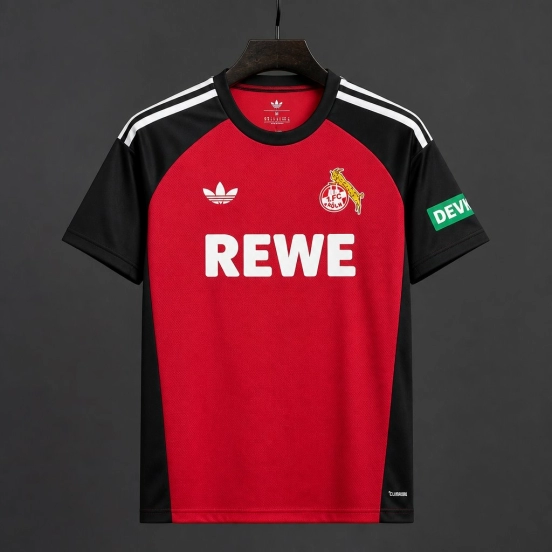 26/27 1. FC Köln Red & Black Home Jersey