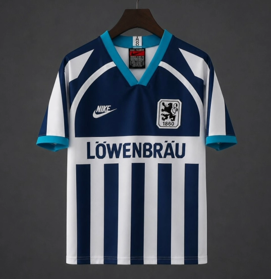 Retro 1996/97 TSV 1860 Munich Away Navy & White Jersey