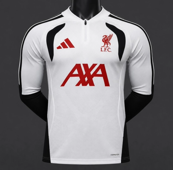 Player Version 26/27 Liverpool FC White  Long Sleeve Jersey