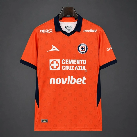 26/27 Cruz Azul Goalkeeper Third Orange Jersey