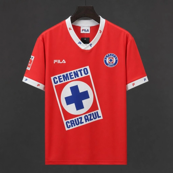 Retro 96/97 Cruz Azul Third Red Jersey