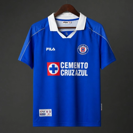 Retro 01/02 Cruz Azul Jersey Copa Libertadores Home Jersey