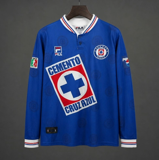 Retro 98/99 Cruz Azul Home Long Sleeve Jersey