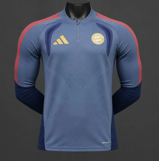 Player Version 26/27 FC Bayern München Long Sleeve Home Navy Jersey