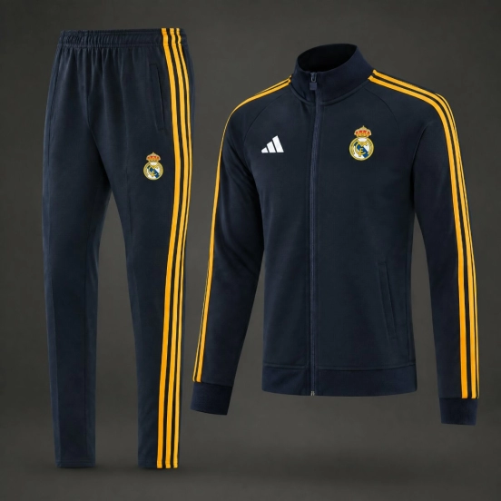 26/27 Real Madrid Navy Full Zipper Jacket + Long Pants