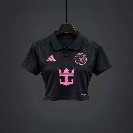 26/27 Women Inter Miami Away Black Crop Jersey