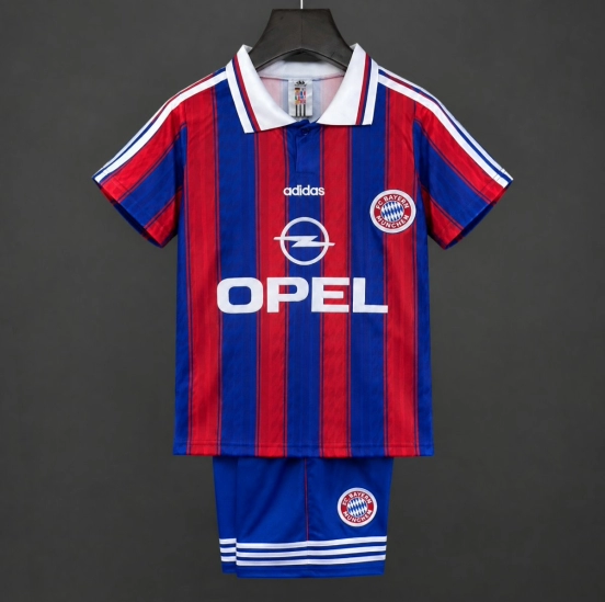 Retro 95/97 Kids Bayern Munich Home Size 16-28 Jersey