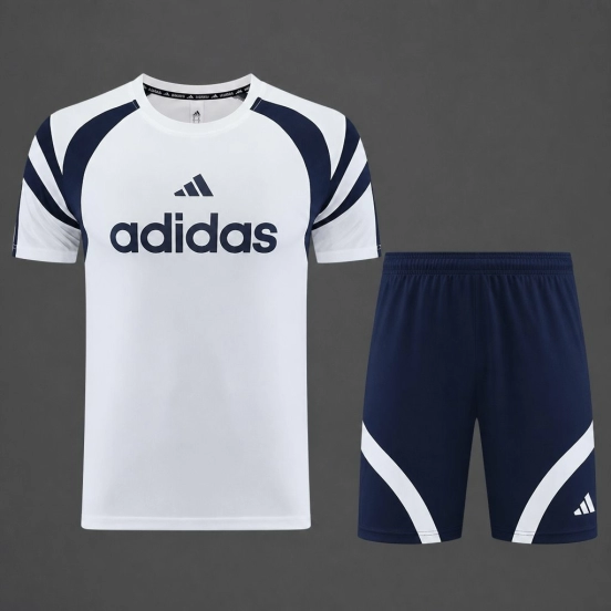 26/27 Adidas 17 White Short Sleeve+Soccer Shorts
