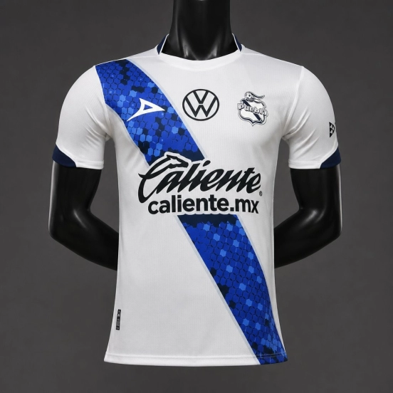 Player Version 26/27 Club Puebla Home Blue Pink Jersey