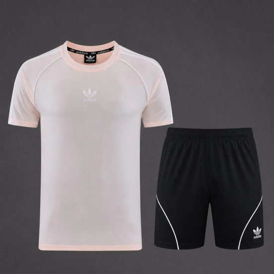 26/27 Adidas AD15 Pink Short Sleeve+Soccer Shorts