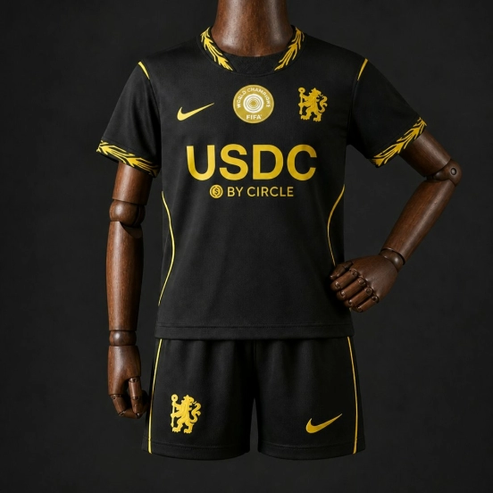 26/27 Kids Chelsea Away Black Jersey