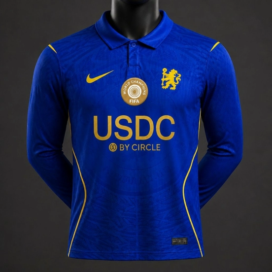 Player Version 26/27 Chelsea Home Polo Collar Long Sleeve Jersey