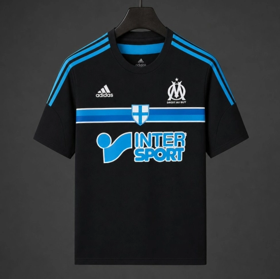 Retro 14/15 Olympique Marseille Third Black Jersey