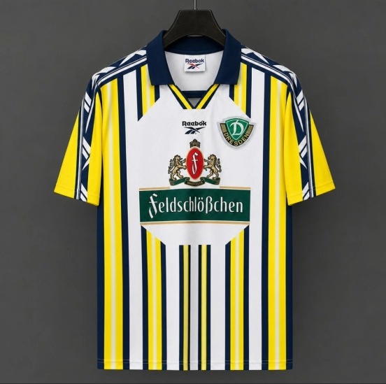 Retro  98/01 Dynamo Dresden Home Yellow Jersey