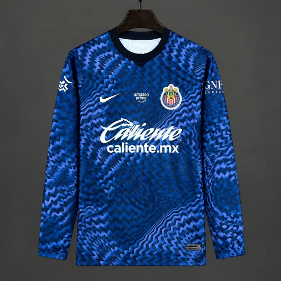 26/27 Chivas de Guadalajara Goalkeeper 1 Long Sleeve Blue Jersey